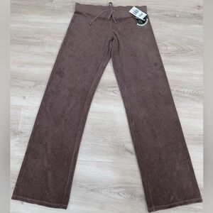 Juicy Couture Brown Terry Cloth Pants
